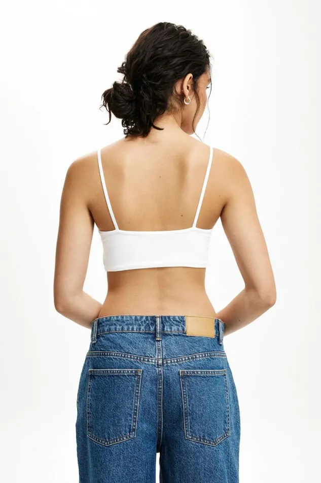 All Day Micro Crop Cami White Women Cotton On Tops All Day Micro Crop Cami White Women Cotton On Tops