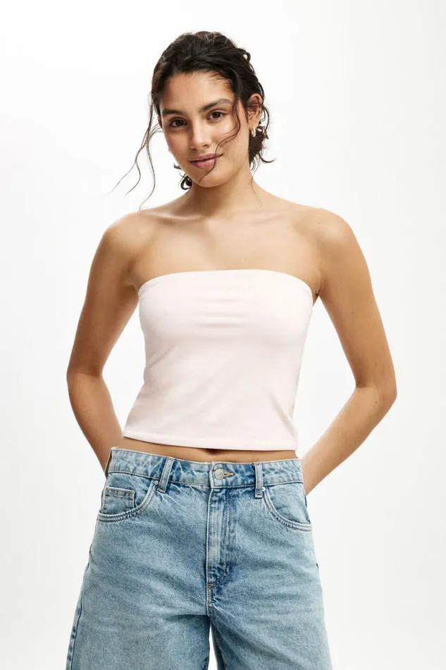 All Day Tube Top Flossy Pink Women Cotton On Tops