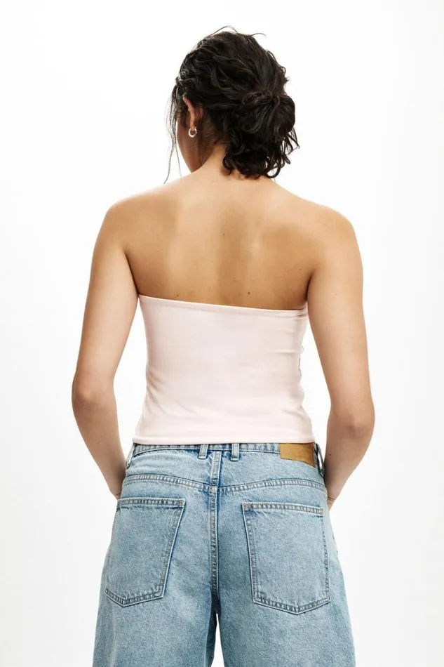 All Day Tube Top Flossy Pink Women Cotton On Tops All Day Tube Top Flossy Pink Women Cotton On Tops