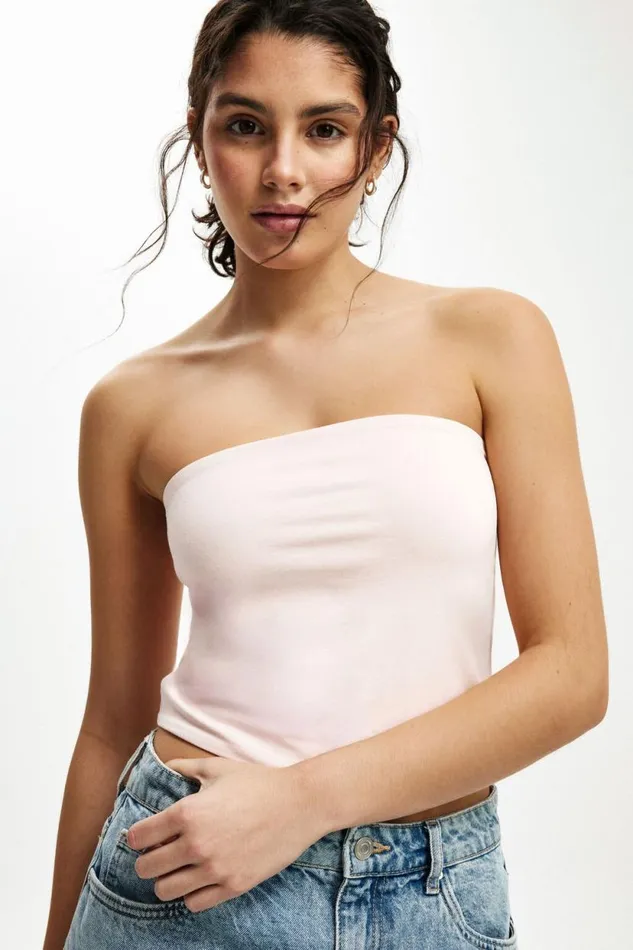 All Day Tube Top Flossy Pink Women Cotton On Tops All Day Tube Top Flossy Pink Women Cotton On Tops