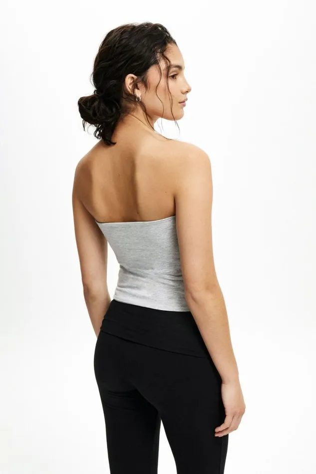 All Day Tube Top Grey Marle Women Cotton On Tops All Day Tube Top Grey Marle Women Cotton On Tops