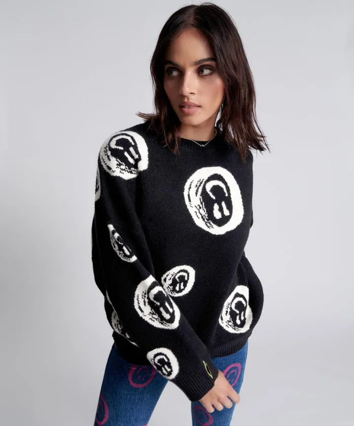 ALL SMILES SWEATER Women One Teaspoon Knitwear ALL SMILES SWEATER Women One Teaspoon Knitwear