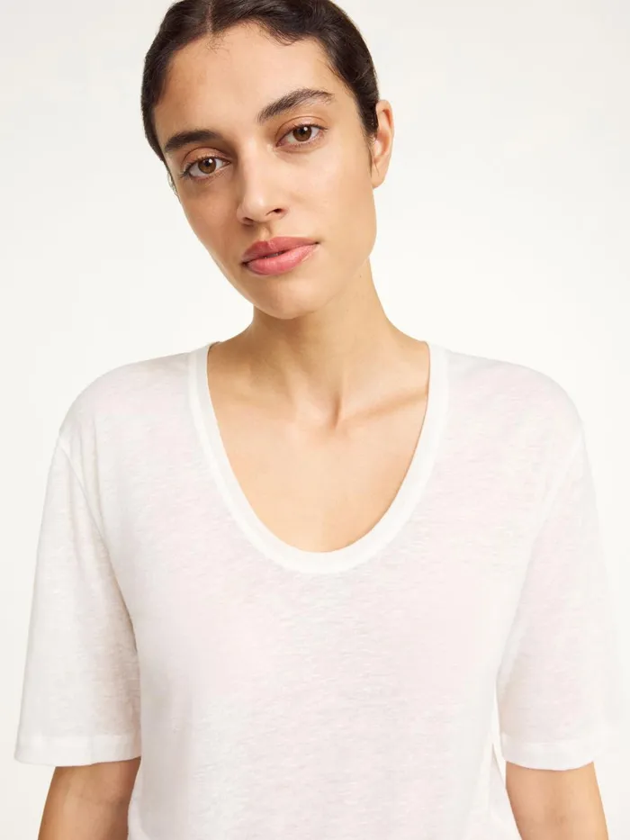 Amaringa TShirt Soft White Women By Malene Birger Tops and Blouses