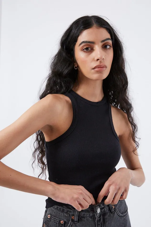 Amelie Tank Top 8211 Black Black Women Dr Denim Tees and Tanks