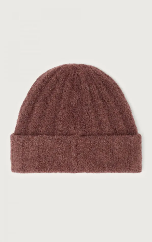 American Vintage Beanies and Caps WomenMen Beanie Vitow Choco Black Melange American Vintage Beanies and Caps WomenMen Beanie Vitow Choco Black Melange