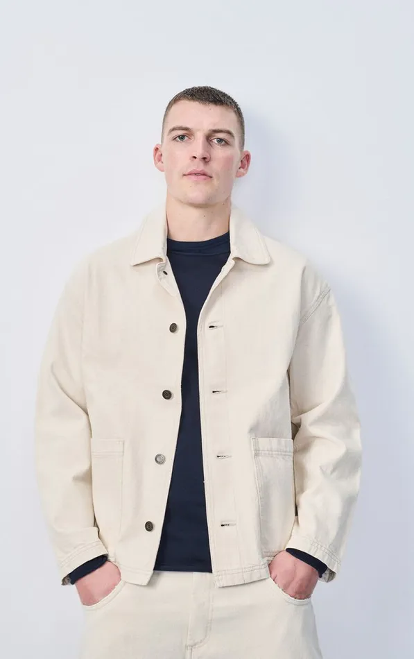 American Vintage Jackets and Blazers Men Jacket Datcity Ecru