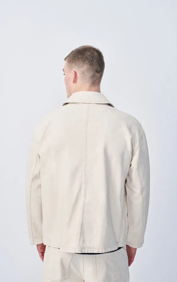 American Vintage Jackets and Blazers Men Jacket Datcity Ecru American Vintage Jackets and Blazers Men Jacket Datcity Ecru