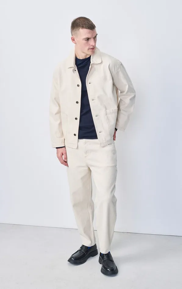 American Vintage Jackets and Blazers Men Jacket Datcity Ecru American Vintage Jackets and Blazers Men Jacket Datcity Ecru