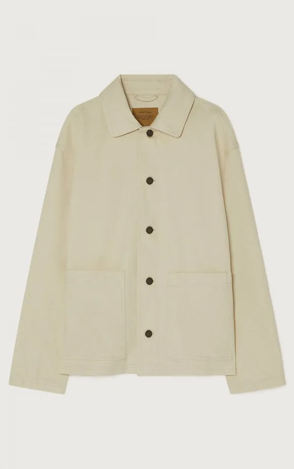 American Vintage Jackets and Blazers Men Jacket Datcity Ecru American Vintage Jackets and Blazers Men Jacket Datcity Ecru