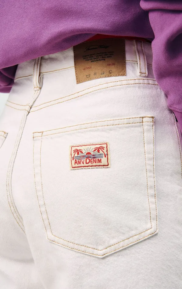 American Vintage Jeans Women Straight Jeans Jozastreet Off White