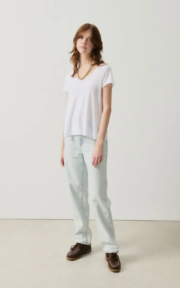 American Vintage Jeans Women Straight Leg Jeans Joybird Winter Bleached