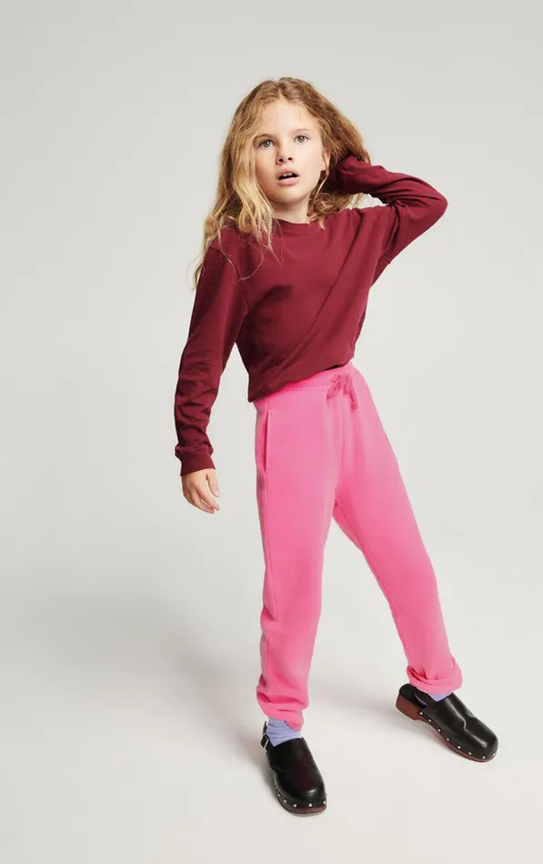 American Vintage Joggers Kids Joggers Izubird Fluo Pink American Vintage Joggers Kids Joggers Izubird Fluo Pink