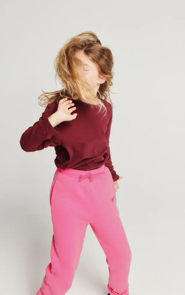 American Vintage Joggers Kids Joggers Izubird Fluo Pink American Vintage Joggers Kids Joggers Izubird Fluo Pink