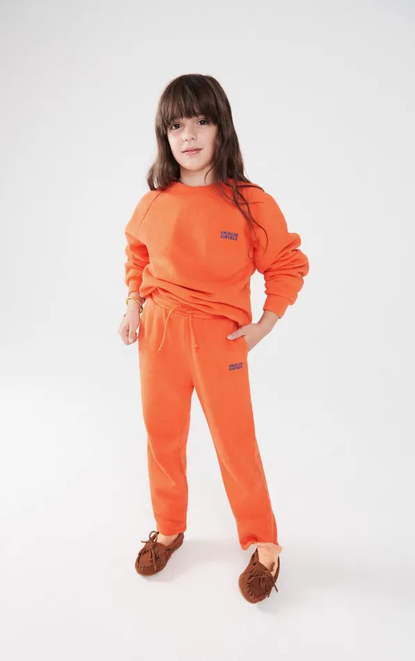 American Vintage Joggers Kids Joggers Izubird Fluorescent Fire American Vintage Joggers Kids Joggers Izubird Fluorescent Fire