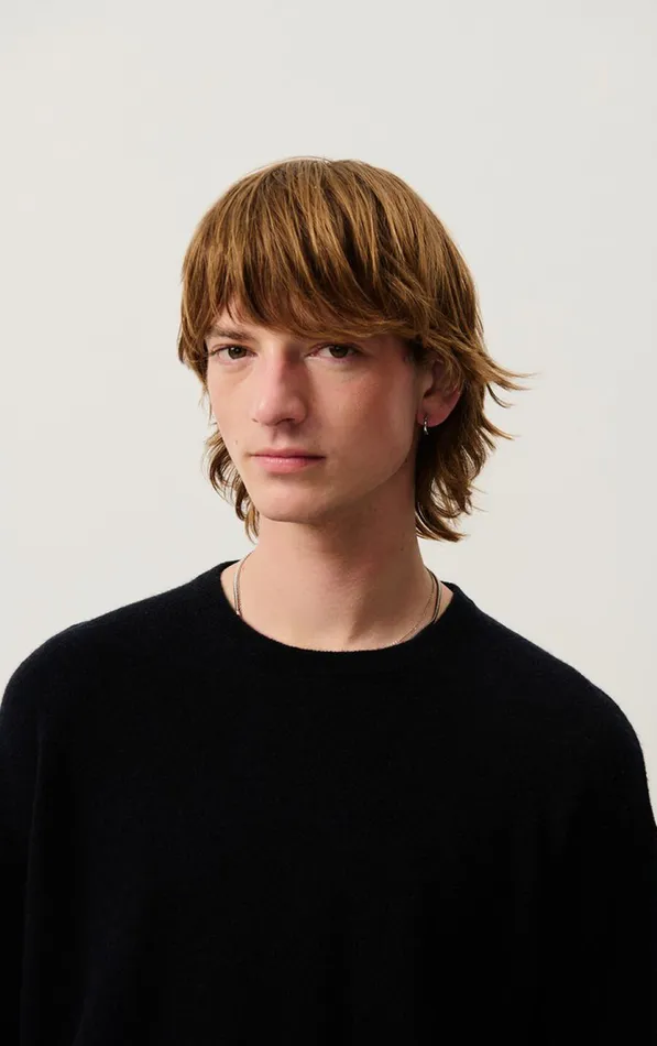 American Vintage Jumpers and Cardigans Men Jumper Raxow Black American Vintage Jumpers and Cardigans Men Jumper Raxow Black
