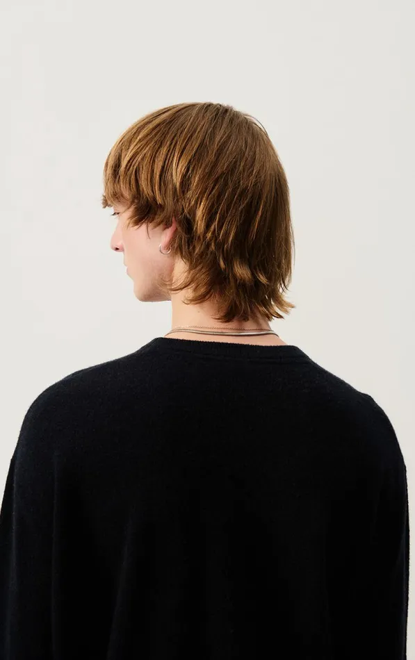 American Vintage Jumpers and Cardigans Men Jumper Raxow Black American Vintage Jumpers and Cardigans Men Jumper Raxow Black