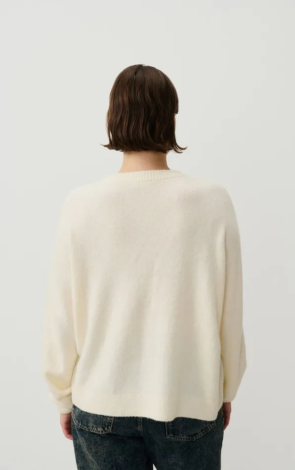 American Vintage Jumpers and Cardigans Women Cardigan Damsville Melange Pannacotta American Vintage Jumpers and Cardigans Women Cardigan Damsville Melange Pannacotta