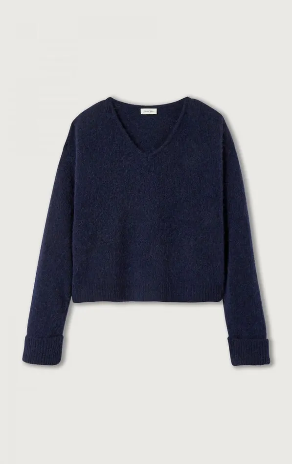 American Vintage Jumpers and Cardigans Women Jumper East Melange Navy American Vintage Jumpers and Cardigans Women Jumper East Melange Navy