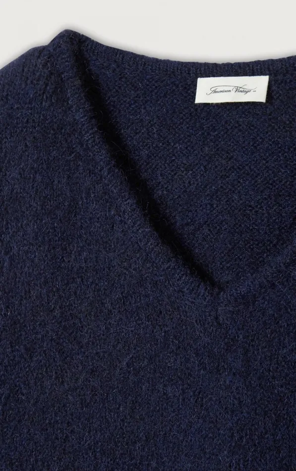 American Vintage Jumpers and Cardigans Women Jumper East Melange Navy American Vintage Jumpers and Cardigans Women Jumper East Melange Navy
