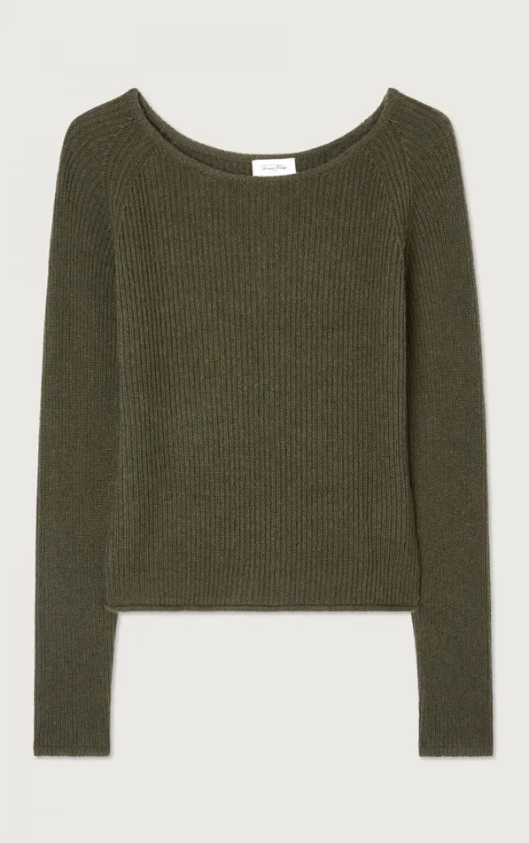 American Vintage Jumpers and Cardigans Women Jumper Falyday Seaweed Black Melange American Vintage Jumpers and Cardigans Women Jumper Falyday Seaweed Black Melange