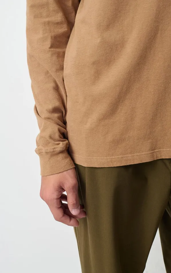 American Vintage Long Sleeve TShirts Men TShirt Gamipy Hazelnut American Vintage Long Sleeve TShirts Men TShirt Gamipy Hazelnut