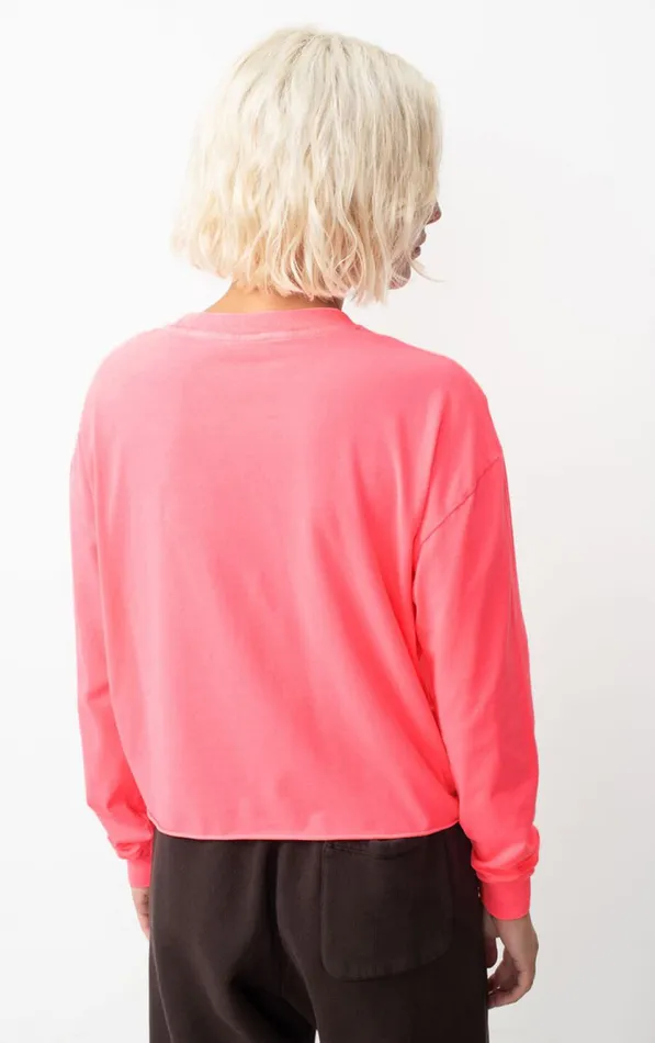 American Vintage Long Sleeve TShirts Women TShirt Pymaz Fluorescent Hortensia American Vintage Long Sleeve TShirts Women TShirt Pymaz Fluorescent Hortensia