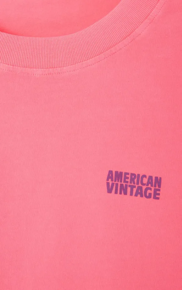 American Vintage Long Sleeve TShirts Women TShirt Pymaz Fluorescent Hortensia American Vintage Long Sleeve TShirts Women TShirt Pymaz Fluorescent Hortensia