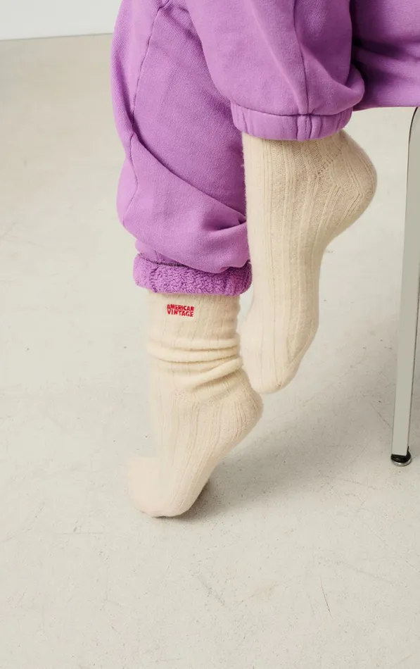 American Vintage Loungewear Women Socks Raxow Nude American Vintage Loungewear Women Socks Raxow Nude