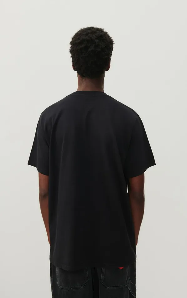 American Vintage Short Sleeve TShirts Men TShirt Fizvalley Black American Vintage Short Sleeve TShirts Men TShirt Fizvalley Black
