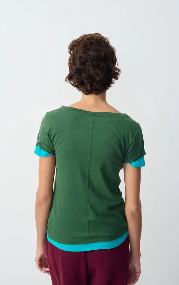 American Vintage Short Sleeve TShirts Women TShirt Gamipy Basil American Vintage Short Sleeve TShirts Women TShirt Gamipy Basil