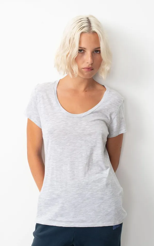 American Vintage Short Sleeve TShirts Women TShirt Jacksonville Polar Melange American Vintage Short Sleeve TShirts Women TShirt Jacksonville Polar Melange