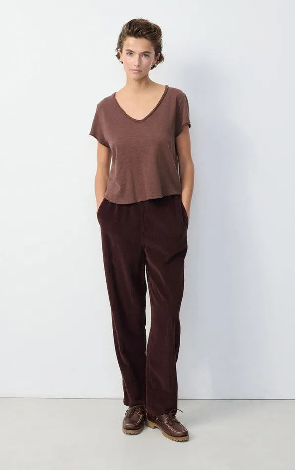 American Vintage Short Sleeve TShirts Women TShirt Sonoma Vintage Choco American Vintage Short Sleeve TShirts Women TShirt Sonoma Vintage Choco