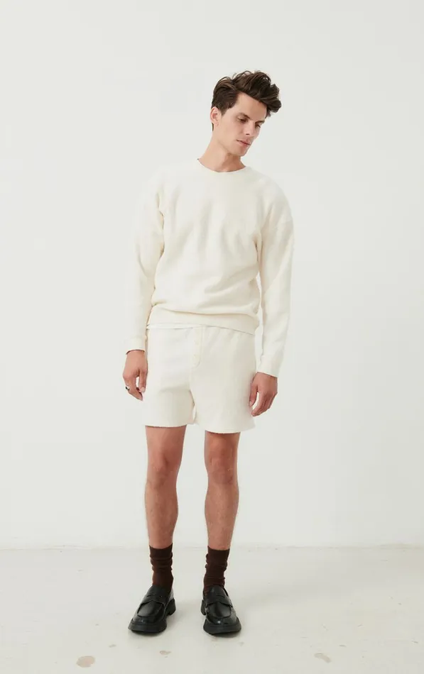 American Vintage Shorts Men Shorts Bobypark Ecru American Vintage Shorts Men Shorts Bobypark Ecru