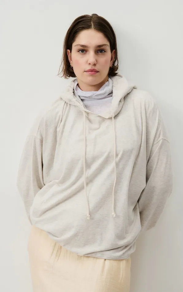 American Vintage Sweatshirts Women Hoodie Ypawood Heather Grey