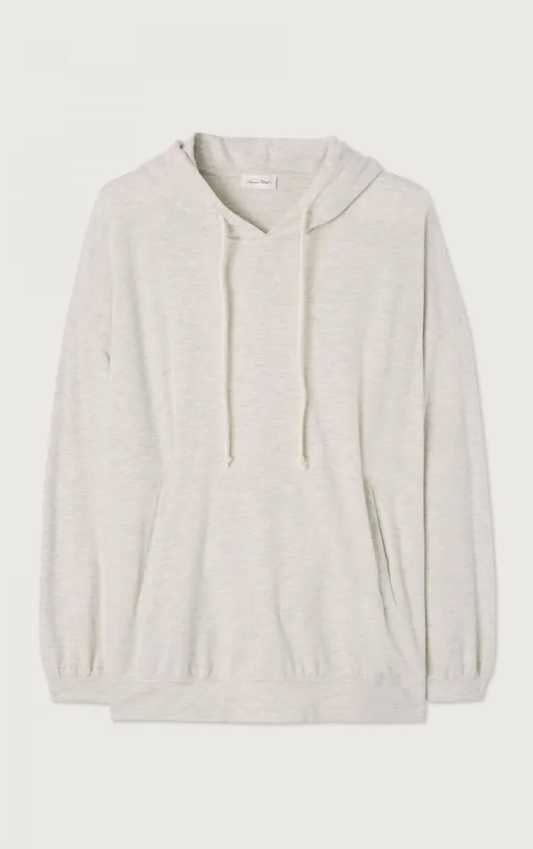 American Vintage Sweatshirts Women Hoodie Ypawood Heather Grey