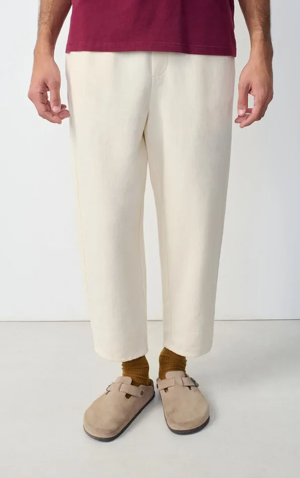 American Vintage Trousers Men Trousers Afaz Ecru