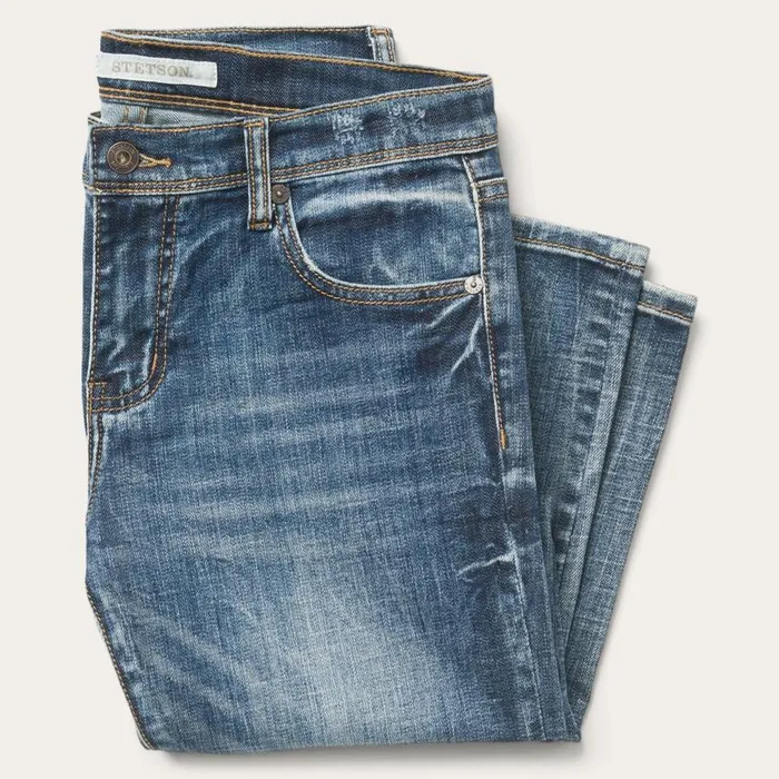 AnkleLength Boyfriend Fit Jean Blue Women Stetson Denim