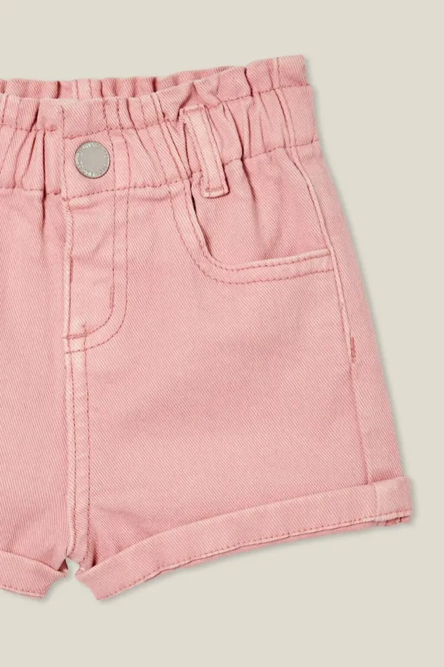 Anna Paperbag Relaxed Short Zephyr Wash Baby Cotton On Bottoms