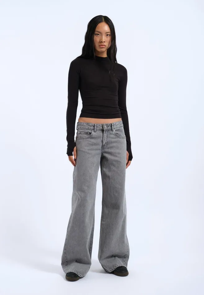 Aria Top 8211 Black Black Women Dr Denim Longsleeves