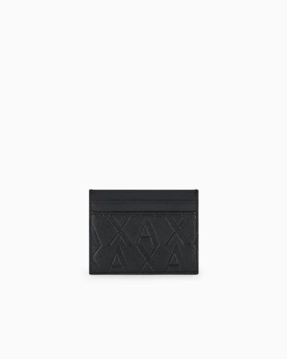 ASV Card Holder With Money Clip Black Men Armani Wallets And Small Leather Goods