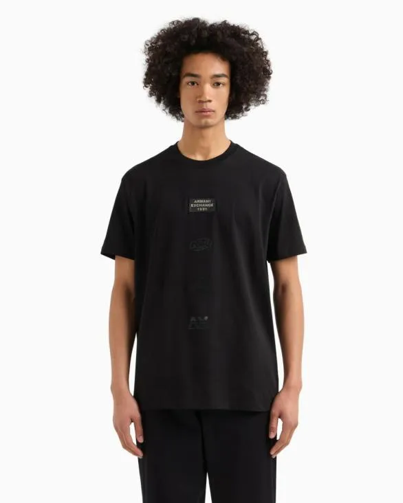 ASV Regular Fit TShirt Black Men Armani TShirts ASV Regular Fit TShirt Black Men Armani TShirts