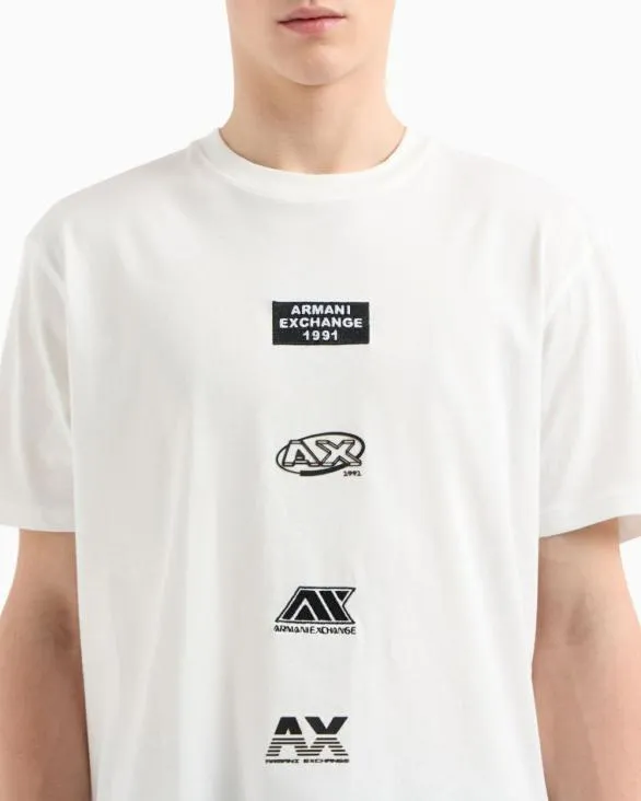 ASV Regular Fit TShirt White Men Armani TShirts ASV Regular Fit TShirt White Men Armani TShirts