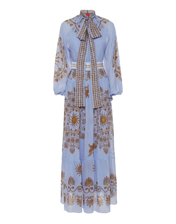 Athena Dress Olympus Place Light Blue Women La Double J Dresses Athena Dress Olympus Place Light Blue Women La Double J Dresses