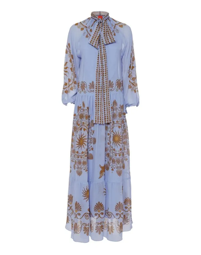 Athena Dress Olympus Place Light Blue Women La Double J Dresses Athena Dress Olympus Place Light Blue Women La Double J Dresses
