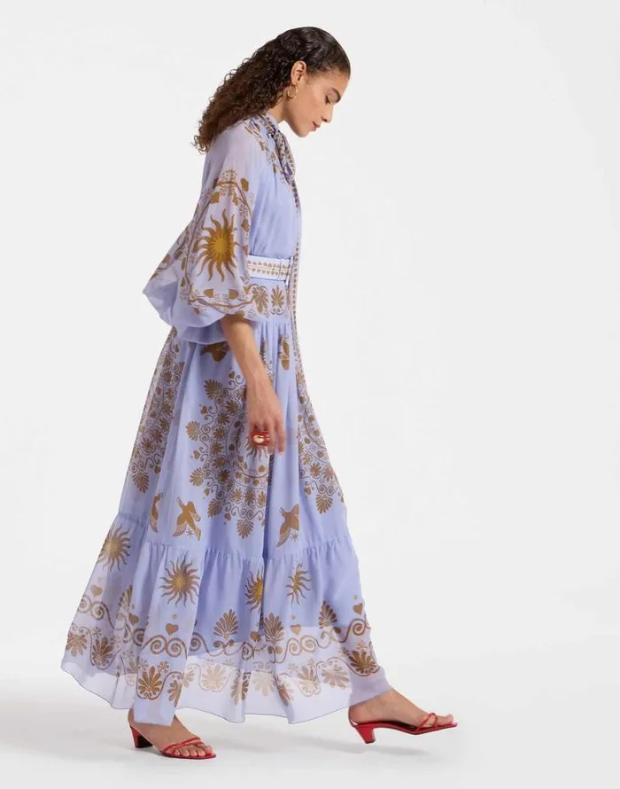Athena Dress Olympus Place Light Blue Women La Double J Dresses Athena Dress Olympus Place Light Blue Women La Double J Dresses