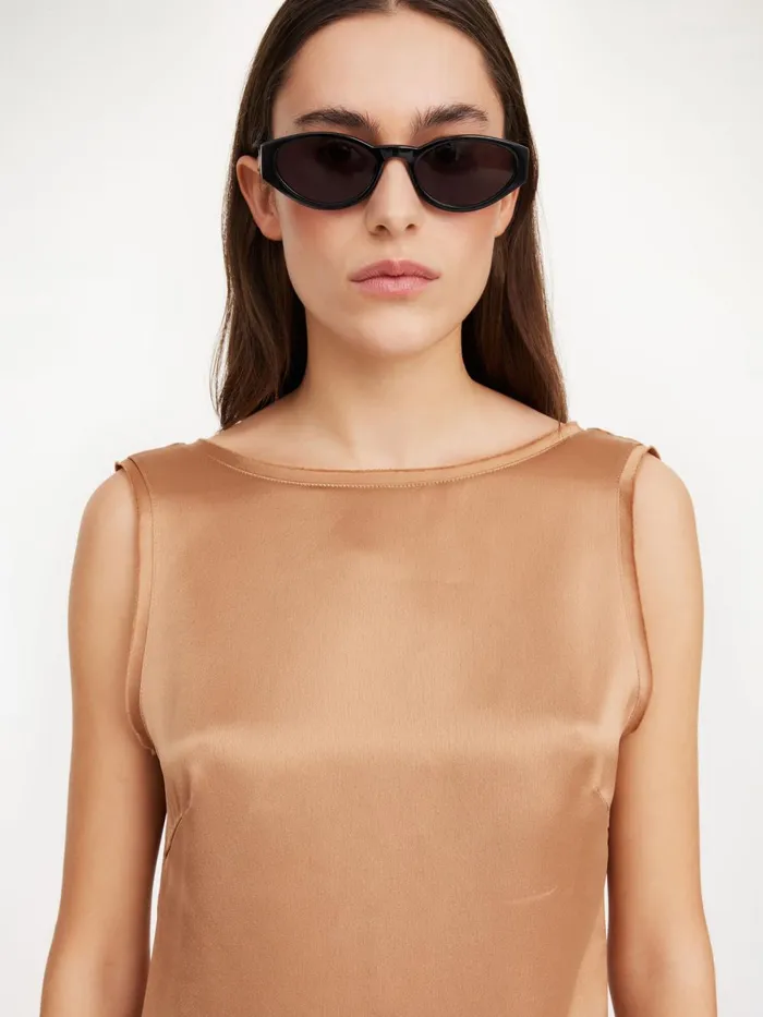 Aubri Top Tobacco Brown Women By Malene Birger Tops and Blouses