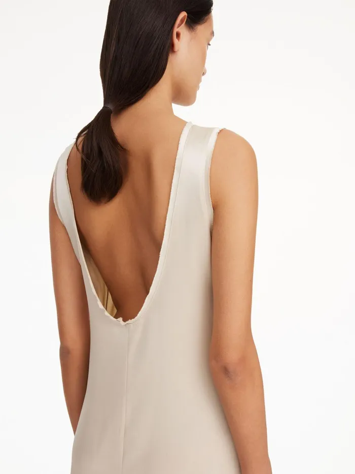 Audette Maxi Dress Oyster Gray Women By Malene Birger Dresses