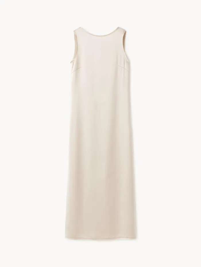 Audette Maxi Dress Oyster Gray Women By Malene Birger Dresses