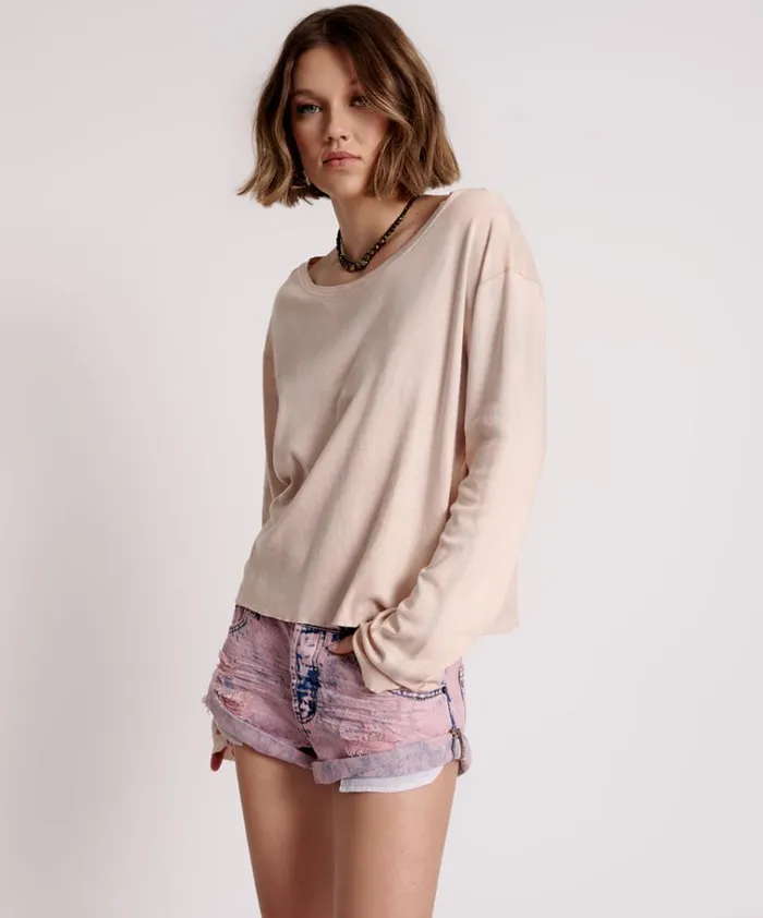 AXEL BOYFRIEND LONG SLEEVE TEE Women One Teaspoon Tees and Tanks AXEL BOYFRIEND LONG SLEEVE TEE Women One Teaspoon Tees and Tanks
