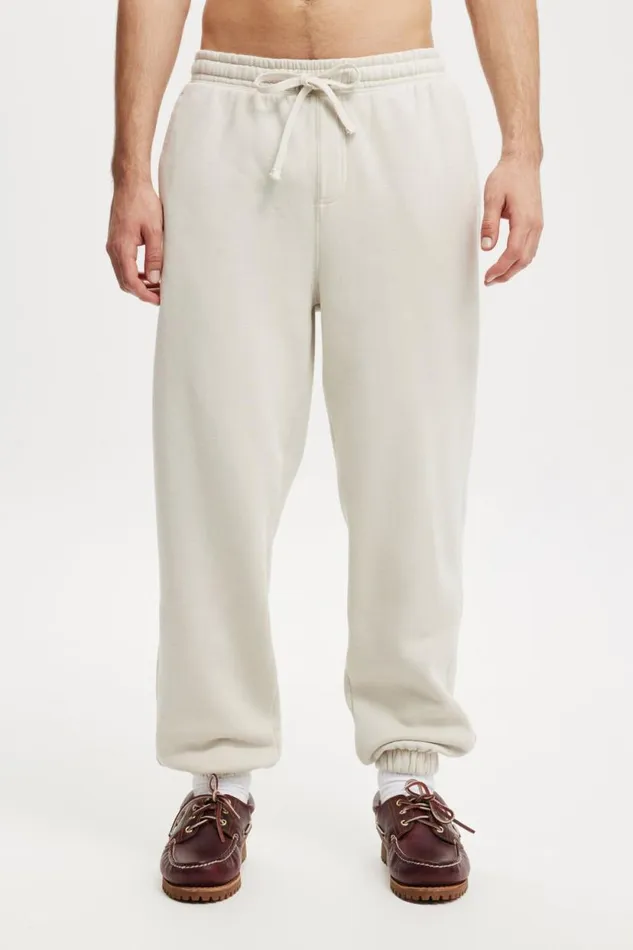 Baggy Cuffed Track Pant Bone Men Cotton On Sweats and Hoodies Baggy Cuffed Track Pant Bone Men Cotton On Sweats and Hoodies